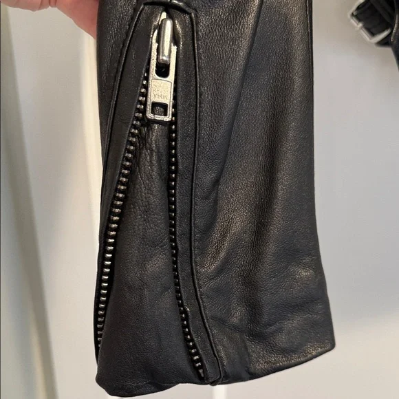 IRO Black Leather Moto Jacket - Picture 6 of 6